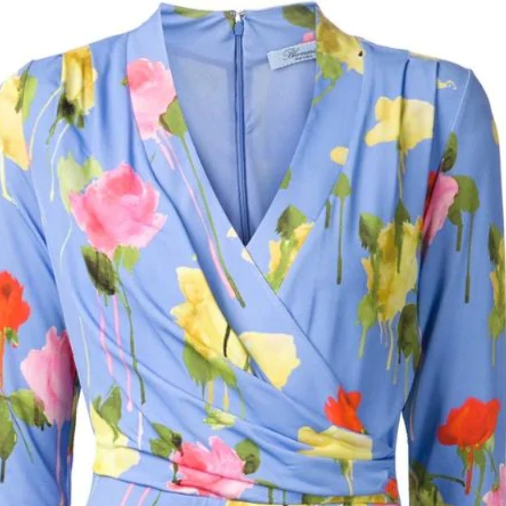 Blumarine floral print wrap dress - Picture 5 of 9